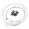 equlup Bikes Brake Cables, Bikes Front Rear Brake Cable Mountain Bikes Replacement Brake Cable with Housing Sets for Rode Bikes Mountain Bikes Folding Bikes (White) view 1