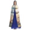 YKJJFVZ Beach Starfish1 Print Rogue Cosplay Adult Halloween Witch Hooded Cloak Cape Unisex Costume For Horror Parties Masquerade view 2