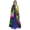 YKJJFVZ Green Snake Print Rogue Cosplay Adult Halloween Witch Hooded Cloak Cape Unisex Costume For Horror Parties Masquerade view 2