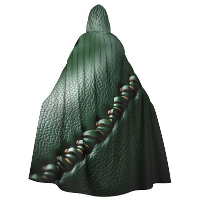YKJJFVZ Baseball Lace Close Up Print Rogue Cosplay Adult Halloween Witch Hooded Cloak Cape Unisex Costume For Horror Parties Masquerade