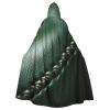 YKJJFVZ Baseball Lace Close Up Print Rogue Cosplay Adult Halloween Witch Hooded Cloak Cape Unisex Costume For Horror Parties Masquerade view 1