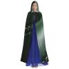 YKJJFVZ Baseball Lace Close Up Print Rogue Cosplay Adult Halloween Witch Hooded Cloak Cape Unisex Costume For Horror Parties Masquerade view 2