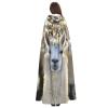 YKJJFVZ Cute Llama Print Rogue Cosplay Adult Halloween Witch Hooded Cloak Cape Unisex Costume For Horror Parties Masquerade view 4