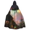 YKJJFVZ Niagara Falls Print Rogue Cosplay Adult Halloween Witch Hooded Cloak Cape Unisex Costume For Horror Parties Masquerade view 1