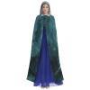 YKJJFVZ Shark Cum Print Rogue Cosplay Adult Halloween Witch Hooded Cloak Cape Unisex Costume For Horror Parties Masquerade view 2