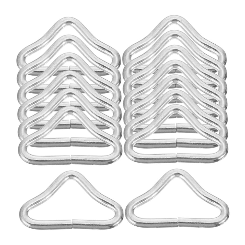 Anneome 60pcs Trampoline Buckles Professional Trampoline Rings Portable Triangle Buckles Compact Parts