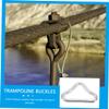 Anneome 60pcs Trampoline Buckles Professional Trampoline Rings Portable Triangle Buckles Compact Parts view 3