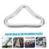 Anneome 60pcs Trampoline Buckles Professional Trampoline Rings Portable Triangle Buckles Compact Parts view 4