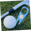 WOONEKY 2pcs Aluminium Alloy Golf Divot Repair Fork Scratch Remover for Golf Club Metal Divot Tool for Golfers view 2