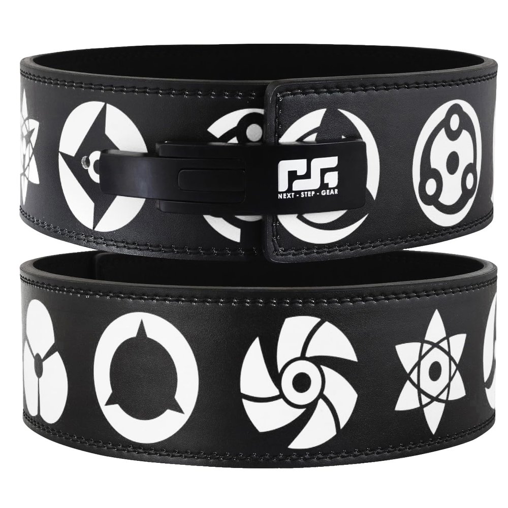 Anime Weightlifting Belt - Durable Gym Leather Belt for Back Support during Powerlifting, Squats and Deadlifts - for Men and Women