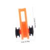 SKISUNO 4pcs Fishing Rod Hook Keepers Durable Lure Holders Easy to Install Bait Keepers for Fishing Rods Securely Holds Hooks Without Damage Orange Yellow Pink Black view 2