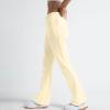 Gumipy Wide Leg Sweatpants Women Drawstring Elastic Waist Flare Sweatpants with Pockets Y2K Bell Bottoms Pants Plain Workout Sweat Pants Soft Womens Palazzo Pants Casual Baggy Lounge Pants view 3