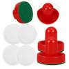 WOONEKY 1set Ice Hockey Pucks and Pusher Accessories for Game Tables Striker Balls for Hockey Tables and Replacement Needs view 2