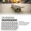 Yuezhongoo 56PCS Skateboard Truck Hardware Kit, Iron Spacers Axle Nuts and Speed Rings Longboards and Skateboard Hardware Kit for Skateboard and Longboard view 2