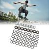 Yuezhongoo 56PCS Skateboard Truck Hardware Kit, Iron Spacers Axle Nuts and Speed Rings Longboards and Skateboard Hardware Kit for Skateboard and Longboard view 4