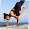 BESPORTBLE Yoga Training Block High-density Cork Brick for Deep Stretching Balance Improvement and Muscle Relaxation Lightweight and Portable Yoga Accessory for Dancers and Fitness view 2