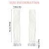 Abeillo Arm Warmers for Long Sleeve Fingerless, Y2K Cool Girls Arm Covers, White Cute Harajuku Knitted Lace Arm Sleeve, Gothic Punk Hip Hop Accessories(White) view 2