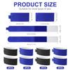 8pcs Ski Strap Fasteners, Adjustable Wrap Straps Ski Bands for Storage Snow Ski Pole Fastener Tape Ski Storage Tie with Protective Pad Ski Accessories for Carrying Winter Sports Gifts (Blue & Black) view 2