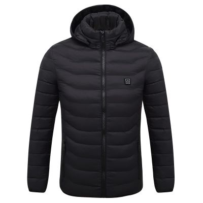 KICILVS Heated Jackets for Men Women Hooded Packable Down Puffer Coat Usb Rechargeable Heated Jacket Winter Outdoor Coats