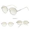 helena Bling Diamond Round Sunglasses for Women Fashion Crystal Rhinestone Sunglasses Cute Party blue pink Sun Glasses (C6) view 2