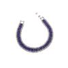 Caiyao Shiny Rhinestone Classic Tennis Bracelet Multicolor Fashion Bracelet for Women-Deep Blue view 1