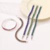 Caiyao Shiny Rhinestone Classic Tennis Bracelet Multicolor Fashion Bracelet for Women-Deep Blue view 3