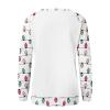 Funny Christmas Shirts For Women Plus Size Christmas Sweatshirts For Women 2024 Christmas Sweatshirt Long Sleeve Tops Pullover Crew Neck Blouse Xmas Sweaters Winter Clothes White 4X 5X view 2