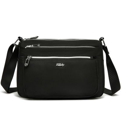 ETidy Casual Nylon Shoulder Bag For Women Waterproof Lightweight Crossbody Purse Hobo Bag (Black Upgrade)