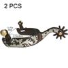 Horse Spurs Steel with Copper Spurs Anti-Rust Horse Racing Equipment Horse Riding Spurs West Cowboy Horse Boot Spurs view 3