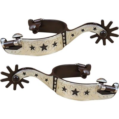 1 Pair Riding Boot Spurs Western Carbon Steel Cowboy Horse Spurs Gear for Equestrian Training Cowboy Spurs for Horse