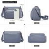 ETidy Casual Nylon Shoulder Bag For Women Waterproof Lightweight Crossbody Purse Hobo Bag (Purple Upgrade) view 3