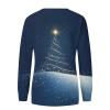 Womens Plus Size Christmas Sweatshirt T Shirts For Women 2024 Long Raglan Sleeve Tops Pullover Fall Winter Clothes Xmas Sweater Crewneck Blouse Blue Xl view 3