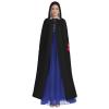 OKLRYNBV Its Hocus Pocus Time Witches Hooded Cloak Adult Halloween Hooded Cape Party Decorative Cloak Black view 2