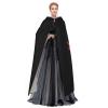 OKLRYNBV Its Hocus Pocus Time Witches Hooded Cloak Adult Halloween Hooded Cape Party Decorative Cloak Black view 3