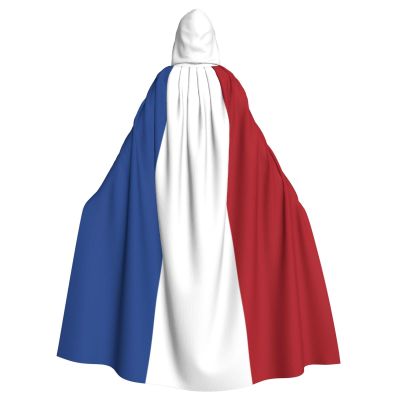 OKLRYNBV Flag of The Netherlands Hooded Cloak Adult Halloween Hooded Cape Party Decorative Cloak Black
