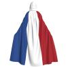 OKLRYNBV Flag of The Netherlands Hooded Cloak Adult Halloween Hooded Cape Party Decorative Cloak Black view 1