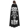OKLRYNBV Dwight Schrute'S Gym for Muscles Hooded Cloak Adult Halloween Hooded Cape Party Decorative Cloak Black view 4