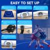 Inflatable Wrestling Mat 13x13FTx4"Thick, Jiu Jitsu Mats, PVC Landing Training Mat Foldable for Home Gym BJJ, MMA, Martial Art, Boxing, Grappling and Judo (Blue White) view 4