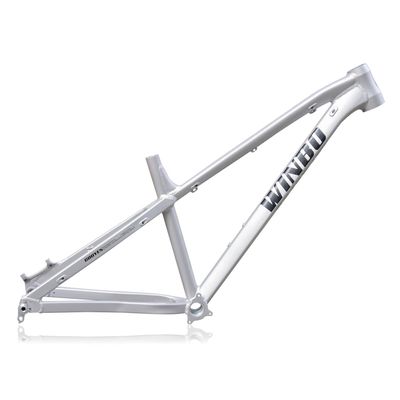 BSFHQS 27.5er Mountain Bike Disc Brake Frame 16inch Aluminum Alloy Rigid Frame AM/DH Hardtail Frame Thru Axle 12x148mm Boost Internal Routing(Silver,16in-A)