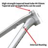 BSFHQS 27.5er Mountain Bike Disc Brake Frame 16inch Aluminum Alloy Rigid Frame AM/DH Hardtail Frame Thru Axle 12x148mm Boost Internal Routing(Silver,16in-A) view 3