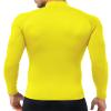 SPVISE Yellow Turtleneck Compression Shirt Men Long Sleeve Dry Fit Athletic Gear Base Layer Undershirt for Running Basketball view 3