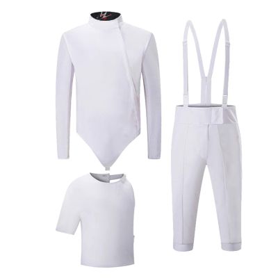 GXLGKTSTDC 450N Fencing Uniform, Fencing Gear, Classic Female Jacket Pants Vest Set for Sabre, Foil, Epee, Adults and Kids, Right Hand(38#)