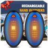 Hand Warmers Rechargeable,2 in 1 Electric Football Hand Warmer for Outdoor Indoor,Electric Hand Warmers,AI Rechargeable Hand Warmer for Camping,Golf,Hunting,Best Golf Accessories (Blue) view 1