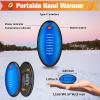 Hand Warmers Rechargeable,2 in 1 Electric Football Hand Warmer for Outdoor Indoor,Electric Hand Warmers,AI Rechargeable Hand Warmer for Camping,Golf,Hunting,Best Golf Accessories (Blue) view 3