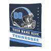 Custom Tennessee Blanket Personalized Football Throw Blankets Customized Any Name and Number Blankets Soft Flannel Blankets for Men Women Teen Adults view 1