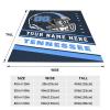Custom Tennessee Blanket Personalized Football Throw Blankets Customized Any Name and Number Blankets Soft Flannel Blankets for Men Women Teen Adults view 2