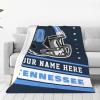 Custom Tennessee Blanket Personalized Football Throw Blankets Customized Any Name and Number Blankets Soft Flannel Blankets for Men Women Teen Adults view 3