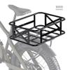 HECASA Upgraded Ebike Basket Rear, Waterproof Steel Electric Bicycle Basket, Large Capacity Rear Bike Cargo Rack for Picnic, Pet and Sports, Easy to Assemble view 1