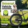HECASA Upgraded Ebike Basket Rear, Waterproof Steel Electric Bicycle Basket, Large Capacity Rear Bike Cargo Rack for Picnic, Pet and Sports, Easy to Assemble view 2
