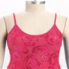 AFAVOM Women's Latin Dance Sequin Fringe Bodysuit Sparkle Music Festival Rave Outfit Glitter Concert Cami Leotard Shiny Cocktail Clubwear Party Jumpsuit Jazz Cha Cha Dancing Romper Dress Hot Pink S view 4
